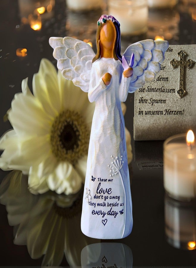 DUDULOVY Sympathy Gifts for Loss of Loved One, 5.5" Angel Memorial Gift for Loss of Dad Mom Grandmother, Angel Figurine for Bereavement Remembrance Grief - Image 3